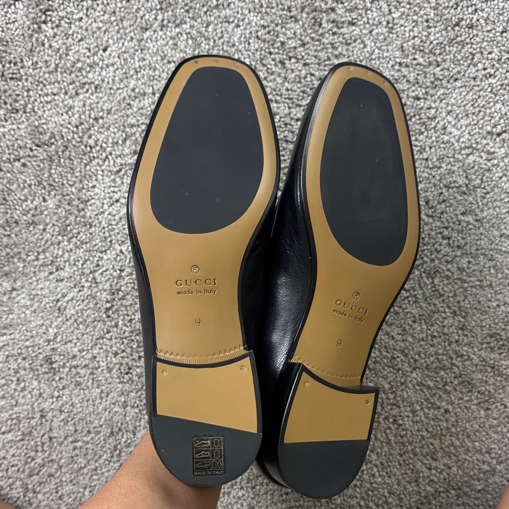 Gucci Black Leather Loafers - Picture 7 of 9